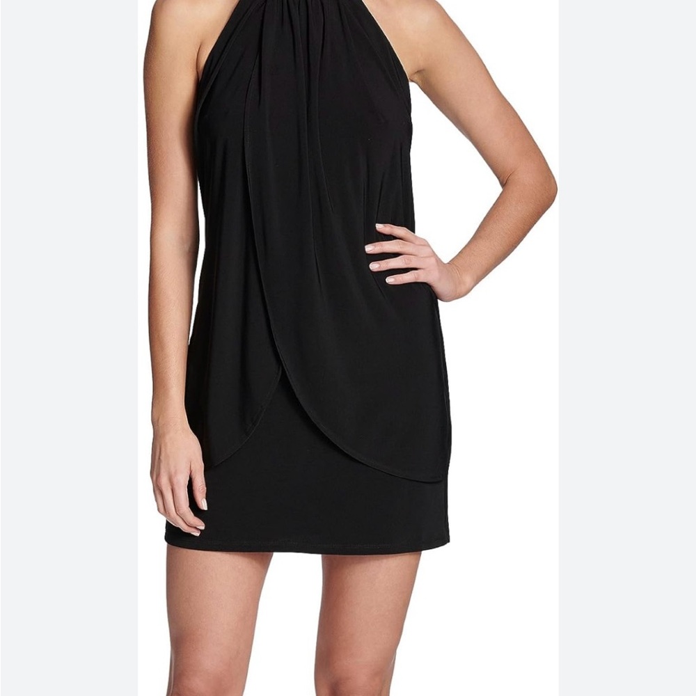 Elegant Black Halter Dress